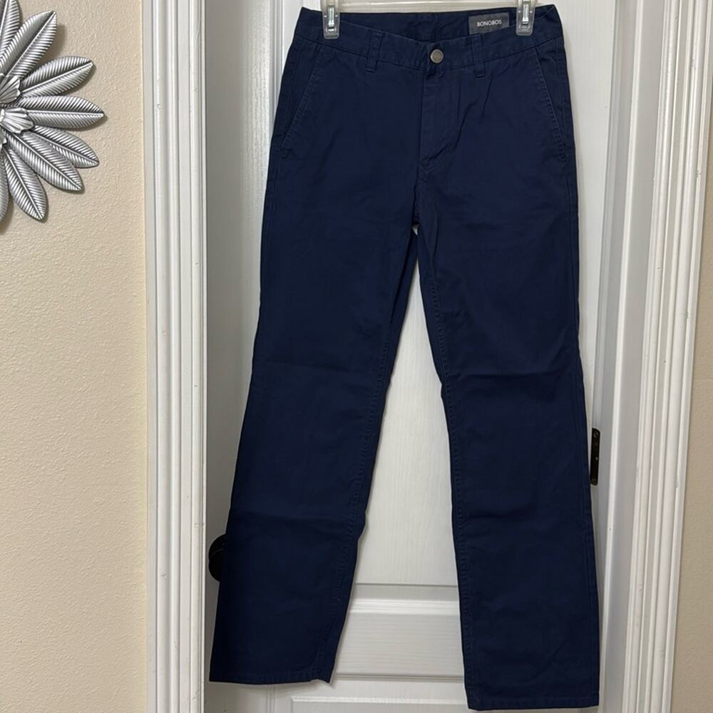 Bonobos Blue dress casual pants size 28×30  cotton